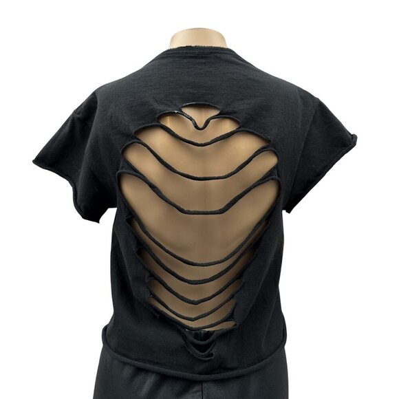 Custom Cut -Out Mister Rogers Neighborhood Ripple Junction Graphic Tee Black S - Picture 2 of 9